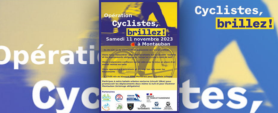 Opération : Cyclistes, Brillez !